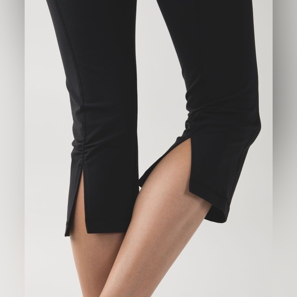 Lululemon Athletica Gather & Crow Crop ll Full On Luon Leggings Size 4 - Picture 4 of 12